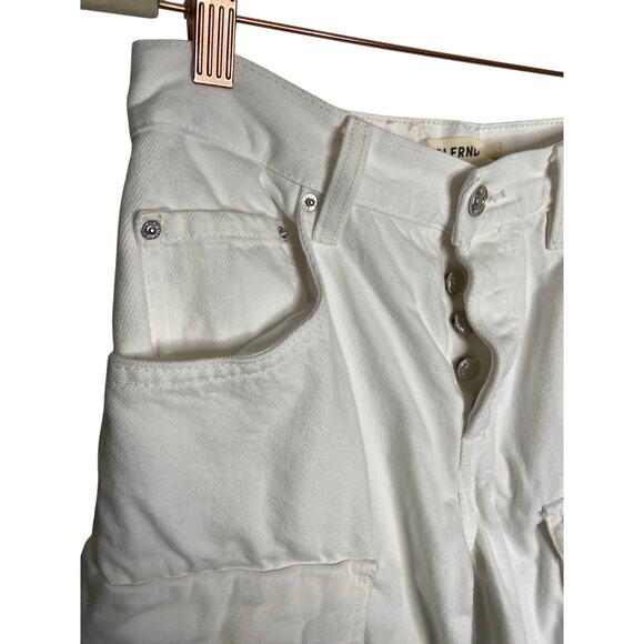 Grlfrnd Lex Wide Leg Cargo Jeans Chore Grunge Streetwear Distressed Y2K Sz 23 - Picture 5 of 13